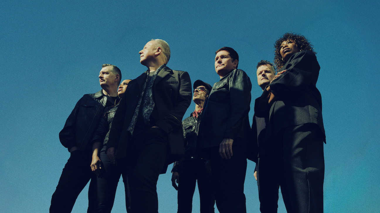 Simple Minds band pose in a 2026 press shot