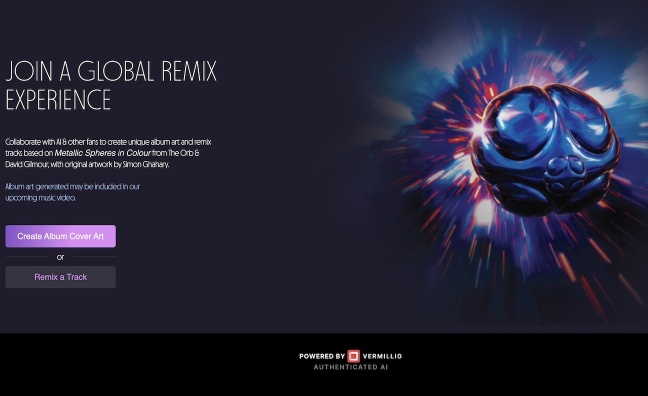 Sony Music opens up AI remixing and artwork for fans of The Orb & David Gilmour's Metallic Spheres
